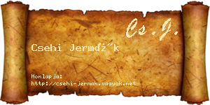 Csehi Jermák névjegykártya